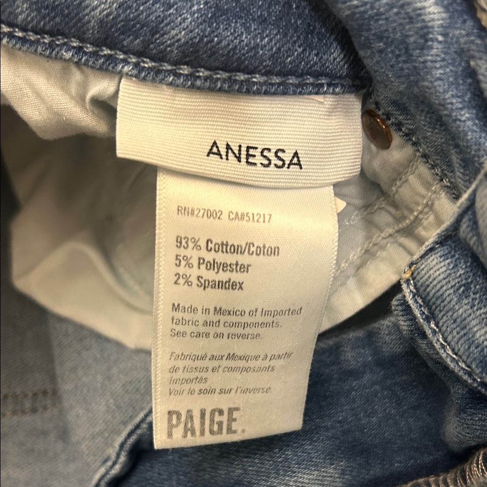 PAIGE ANESSA Wide-Leg Jeans 26 - Picture 5 of 6